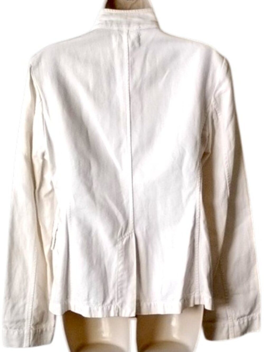 Nili Lotan Cambre Jacket M Blazer Coat 4 Pocket Utility Cotton Linen - Picture 6 of 13